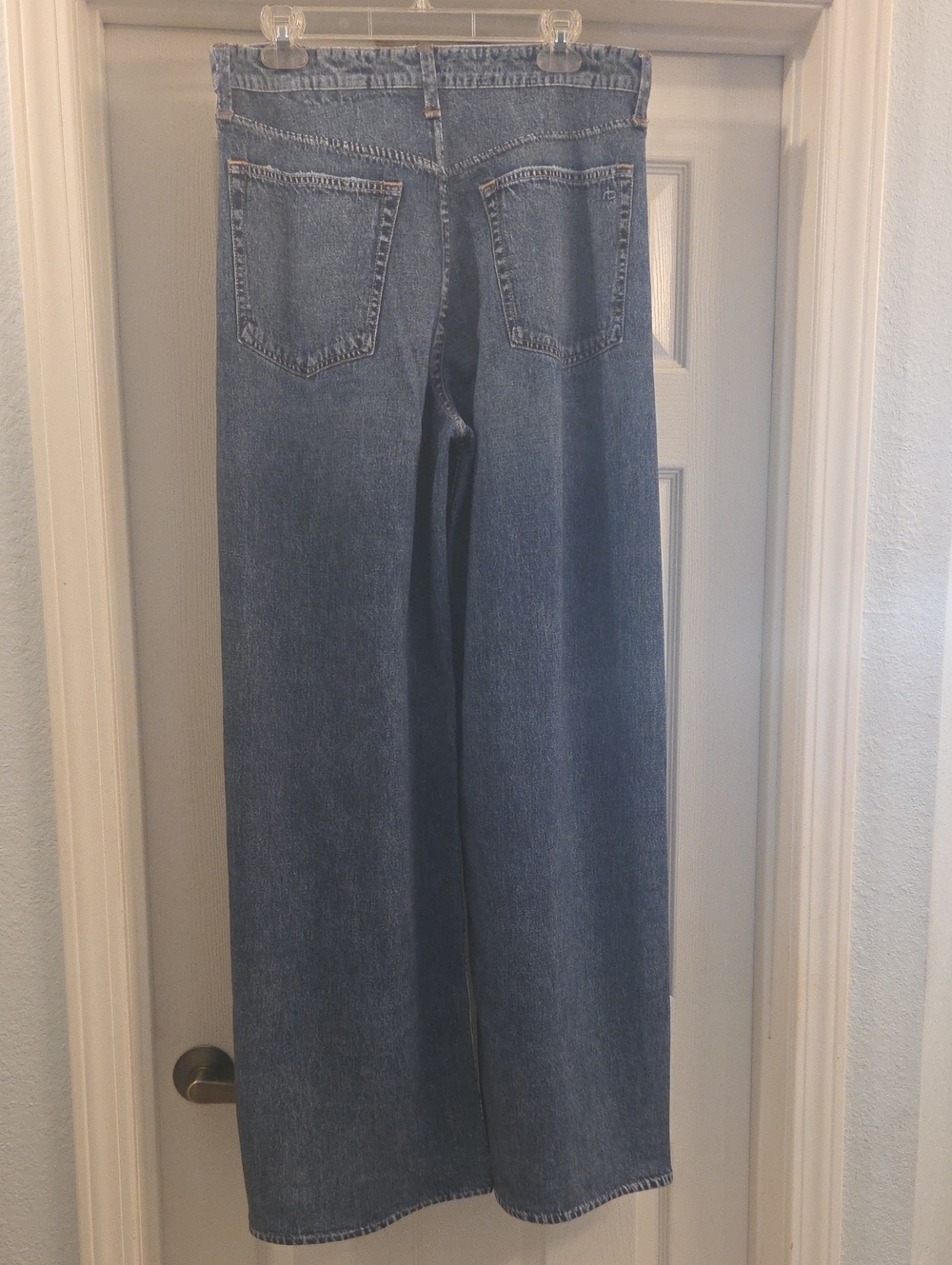 rag & bone Miramar Sofie Wide Leg Sweatpant Jeans Size 30 Zipper, Belt Loops - Picture 3 of 5